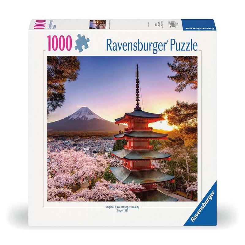 Ravensburger - Mount Fiji Cherry Blossom - 1000 Piece Jigsaw New Version