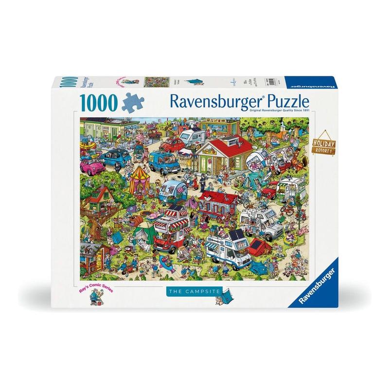 Ravensburger - Holiday Resort 1 The Campsite 1000 Piece Puzzle