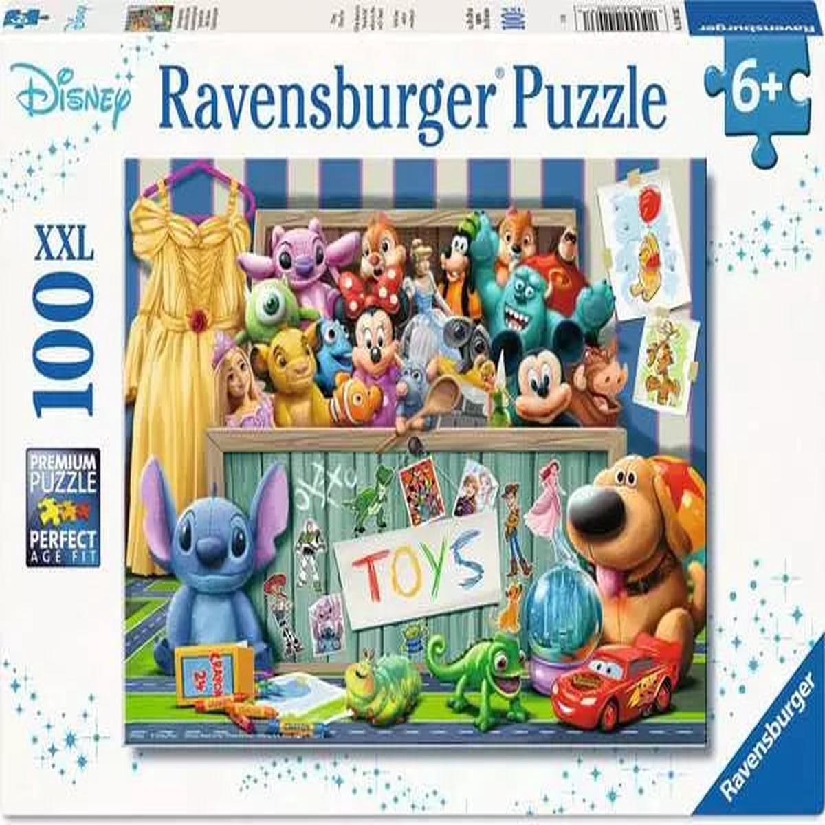 100 XXL Piece Puzzle: Disney Pixar Multi character Toybox  - Ages 6+