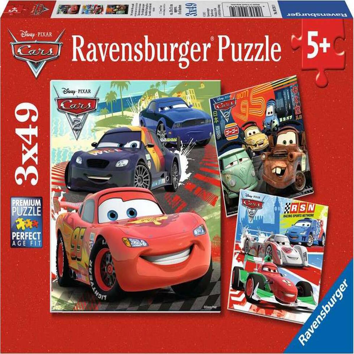 Worldwide Racing Fun 3 x 49 pc Puzzle