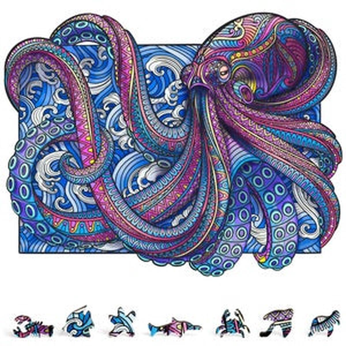 ZenChalet Octopus Wooden Puzzle 200 Pcs (ZCPO200)