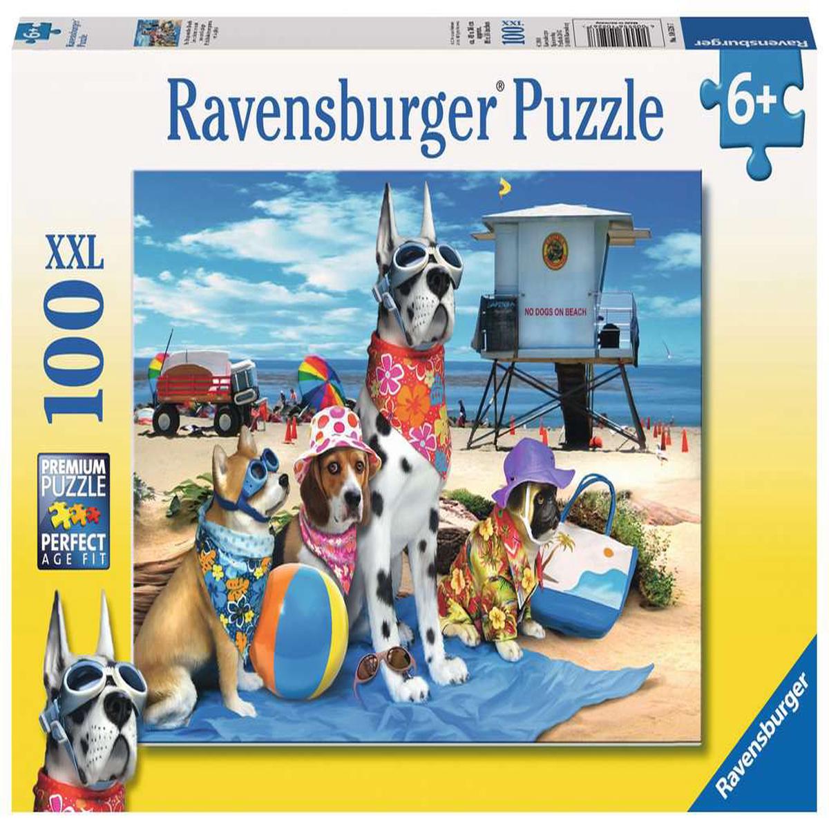 100 Piece Puzzle: No Dogs on the Beach - Ages 6+